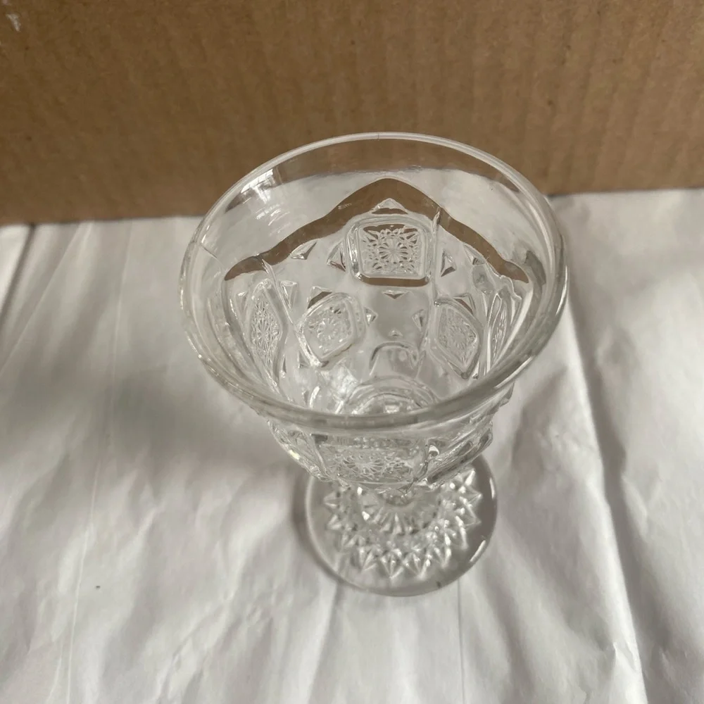 Antique Westmoreland Wine Glass Bridle Rosettes